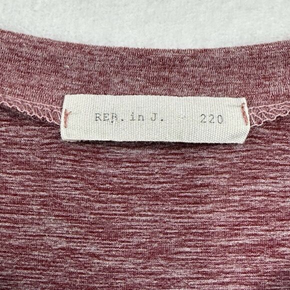 REB In J 220 High-Low Tunic Tee Womens M Soft 3/4 Sleeve Heathered *TINY FLAW* - Picture 7 of 10